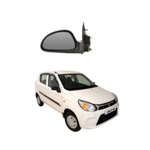 NARO Alto 800 LXI Left Side Manual ORVM | Black Side View Mirror | OEM Fit Replacement for Maruti Suzuki Alto 800 LXI | Durable ABS Housing | Easy Installation | Pack of 1